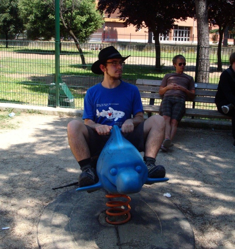 Everyone told me I had to stick to the theme and ride the shark. Everyone told me I had to stick to the theme and ride the shark.
