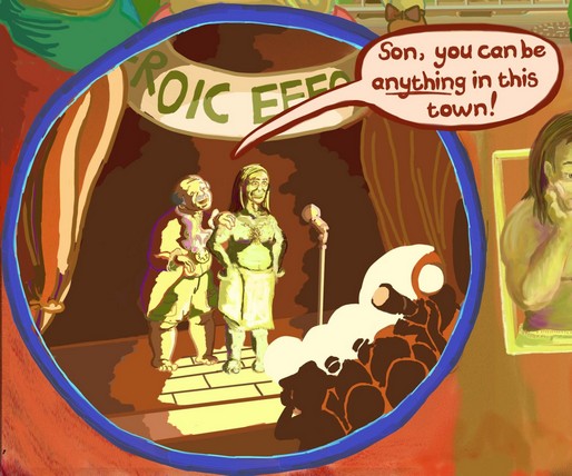 Mayor Don't enjoys both a minor cameo and the only speaking part. Mayor Don't be a damn hog!