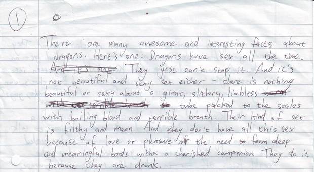Chapter 80 right now is about three pages of rambling about dragon sex. That's what gets those vital search hits.