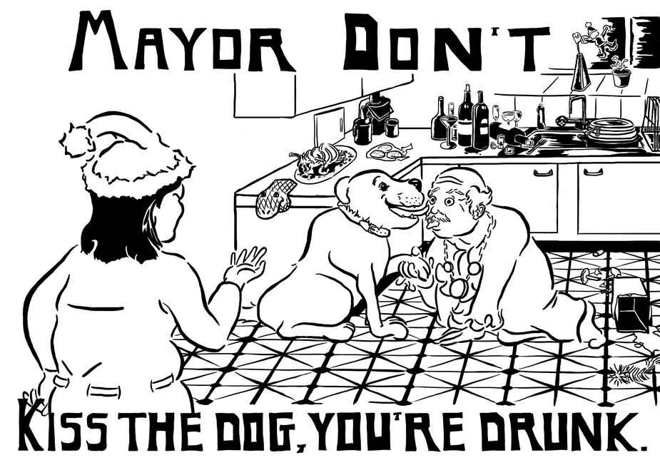 Mayor Don't Kiss The Dog My favourite part is the breadboard.